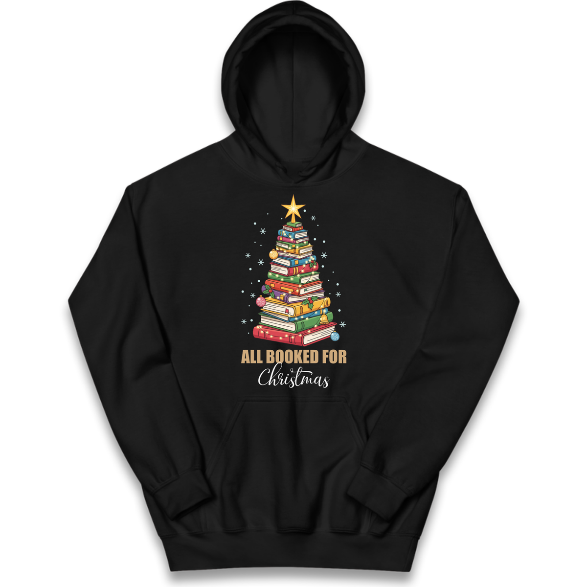 Book Tree Christmas Kids Hoodie