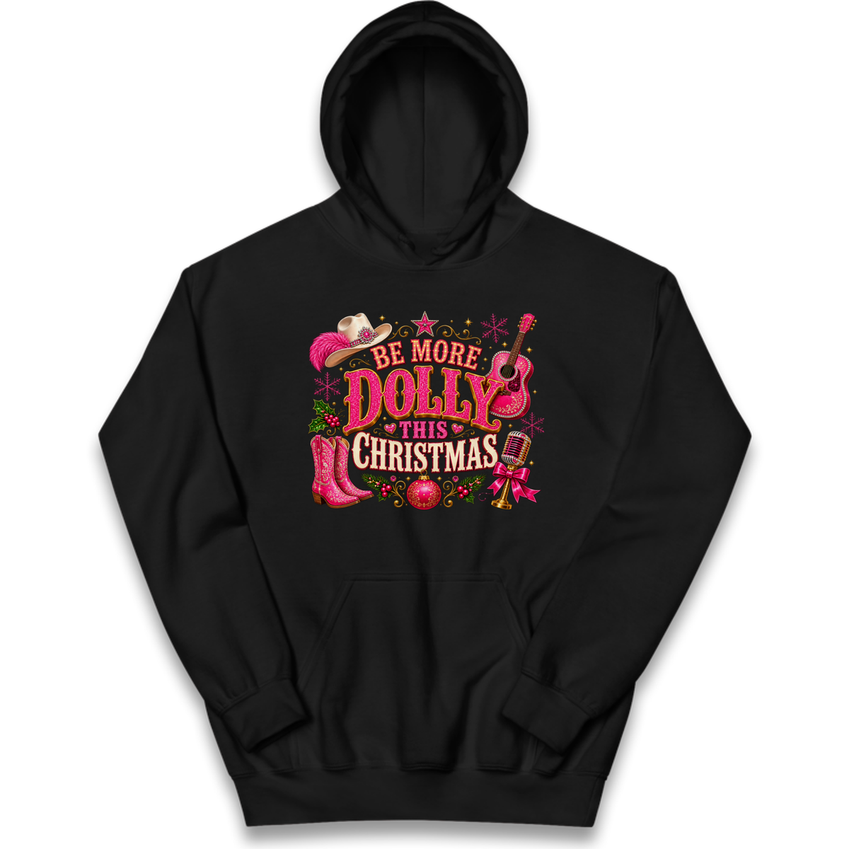 Dolly Parton Christmas Kids Hoodie