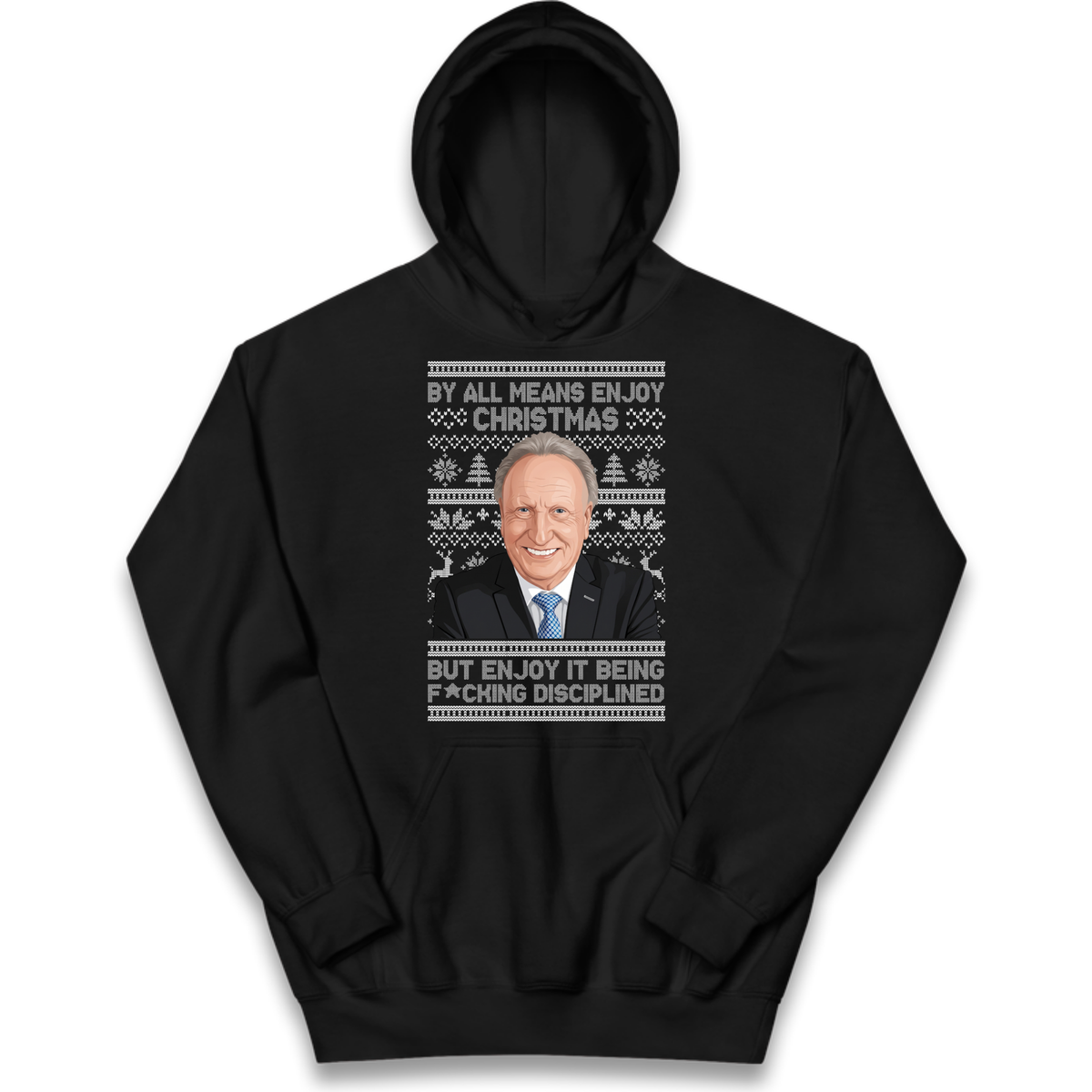Neil Warnock Christmas Kids Hoodie