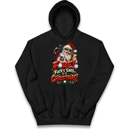 Rude Golf Christmas Kids Hoodie