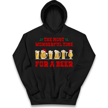 Festive Pint Graphic Kids Hoodie