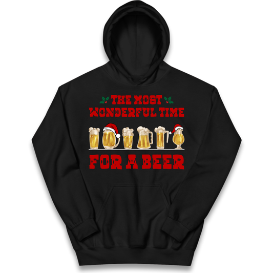 Festive Pint Graphic Kids Hoodie
