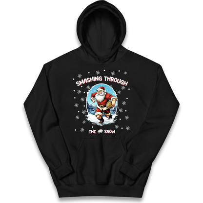 Rugby Santa Clothing Kids Hoodie
