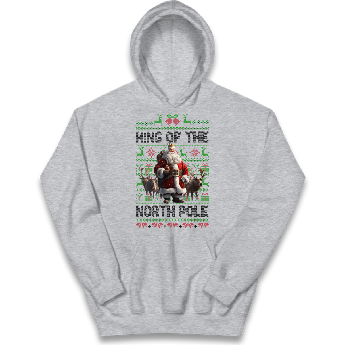 King Santa Christmas Kids Hoodie