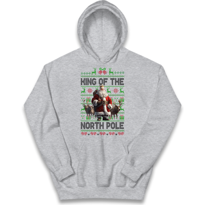 King Santa Christmas Kids Hoodie