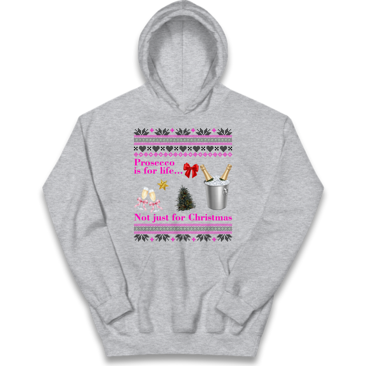 Prosecco Gift Top Kids Hoodie