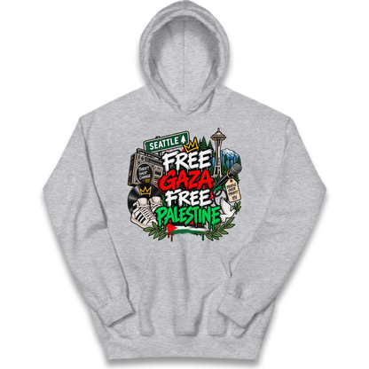 Macklemore Ed Sheeran Tour Palestine Kids Hoodie