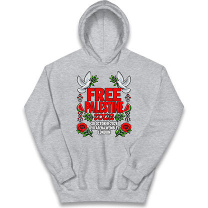 Macklemore and Friends Free Palestine Tour London 2026 Kids Hoodie