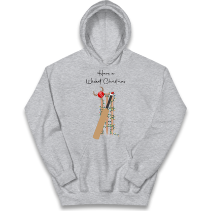 Cricket Bat Graphic Christmas Kids Hoodie