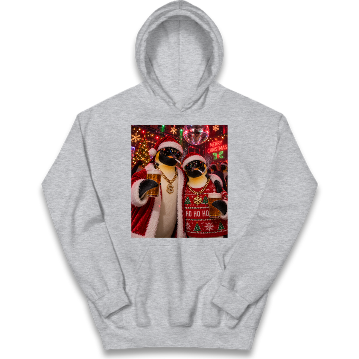 Penguin Christmas Kids Hoodie