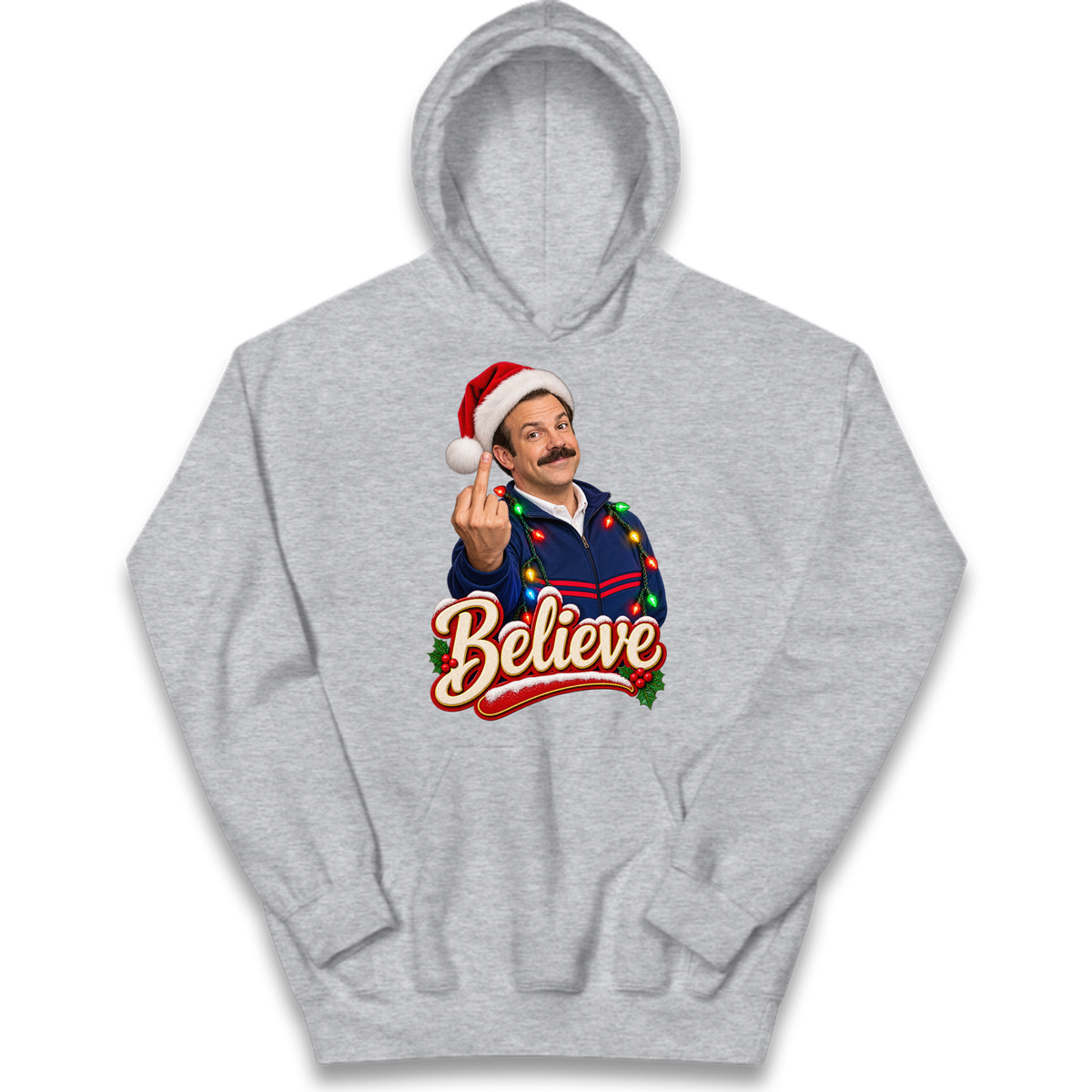 Ted Lasso Believe Christmas Kids Hoodie