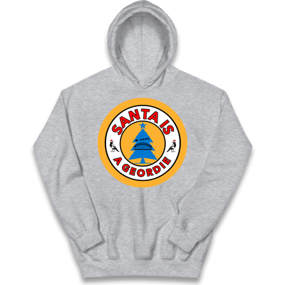 Geordie Santa  Christmas Kids Hoodie