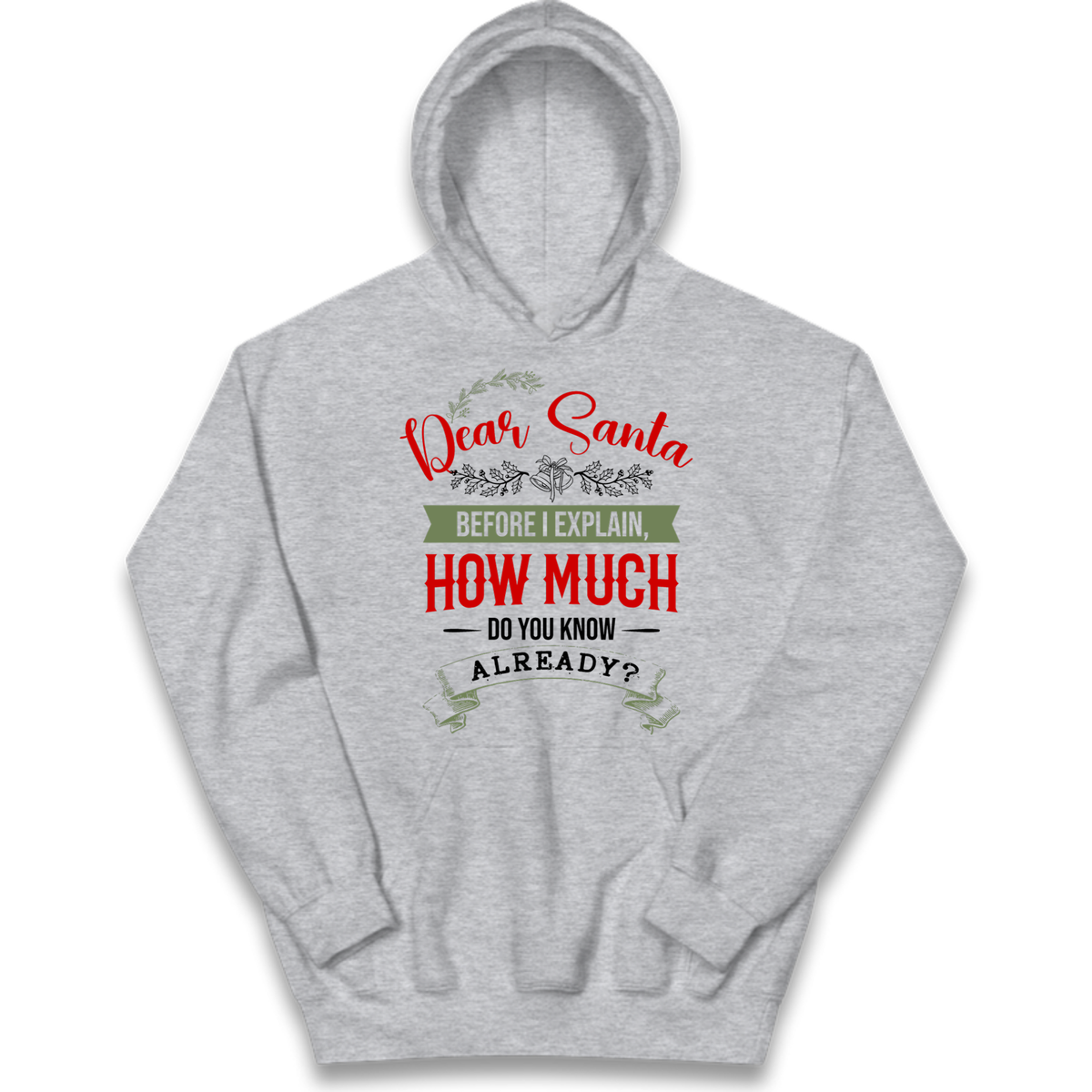naughty christmas outfit Kids Hoodie