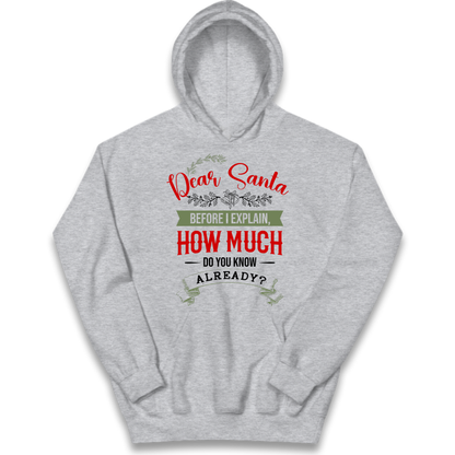 naughty christmas outfit Kids Hoodie
