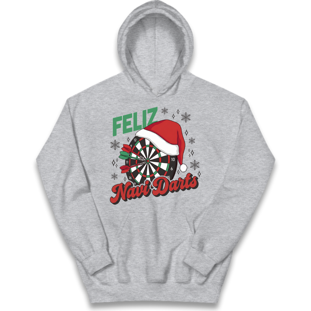 Feliz Navidarts Kids Hoodie - Christmas Darts Design