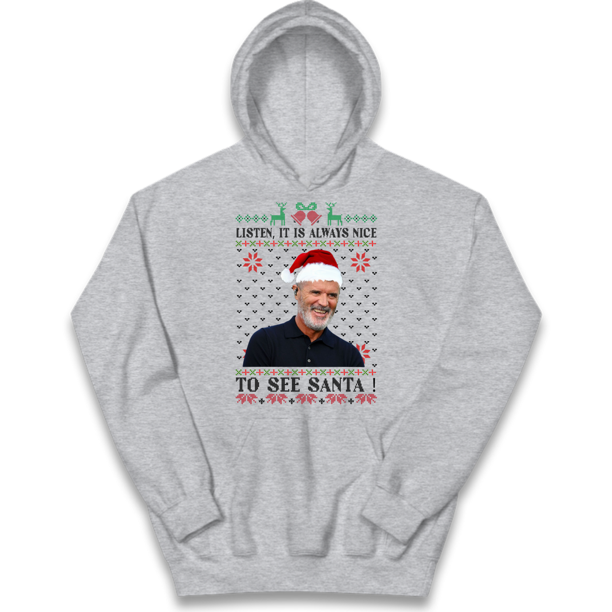 Roy Keane Christmas Kids Hoodie