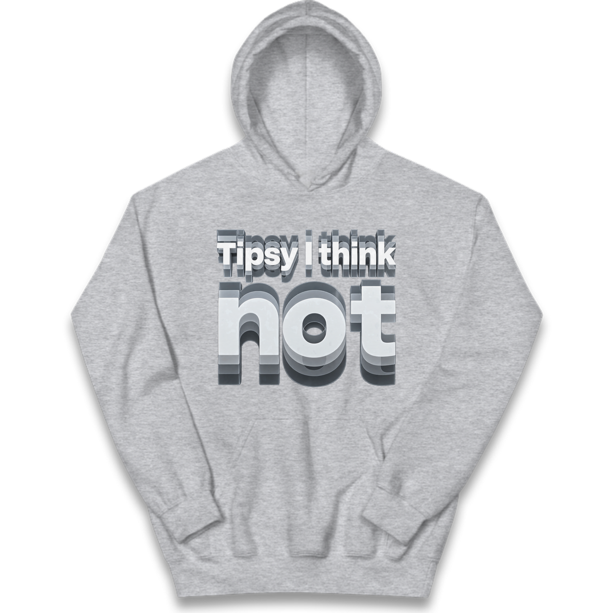 Tipsy I Think Not TikTok Viral Kids Hoodie