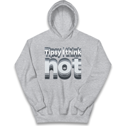 Tipsy I Think Not TikTok Viral Kids Hoodie