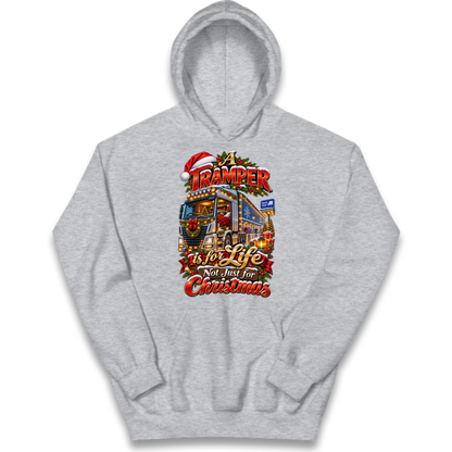 Trucker Christmas Kids Hoodie