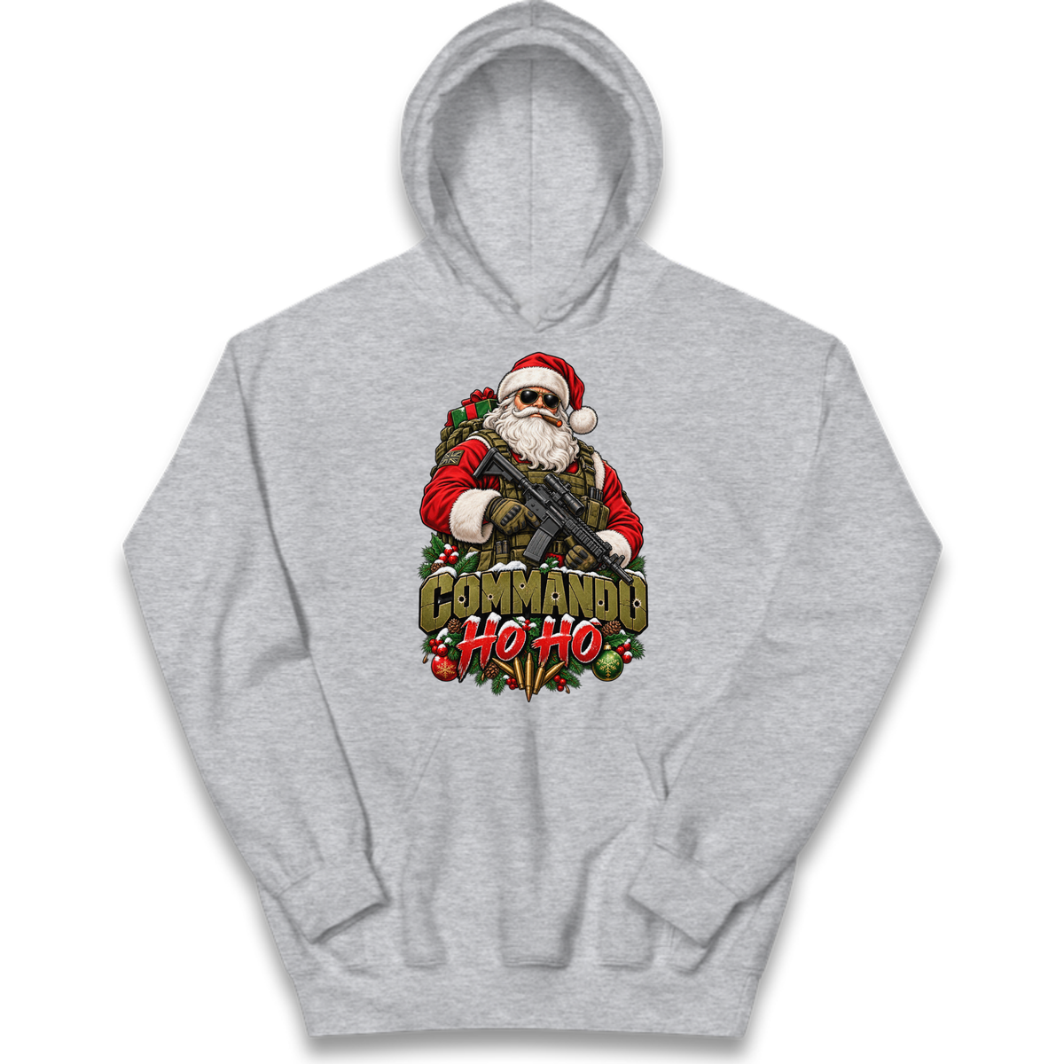 Commando Christmas Kids Hoodie