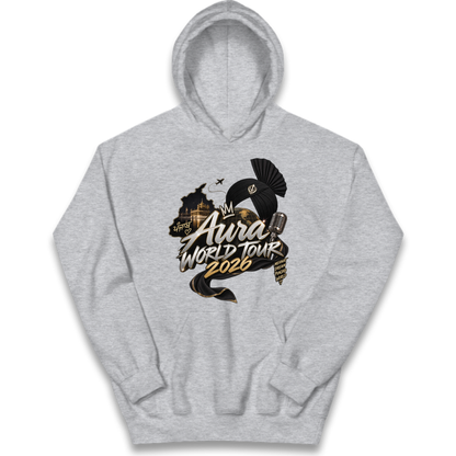 Diljit Dosanjh Aura World Tour 2026 Kids Hoodie
