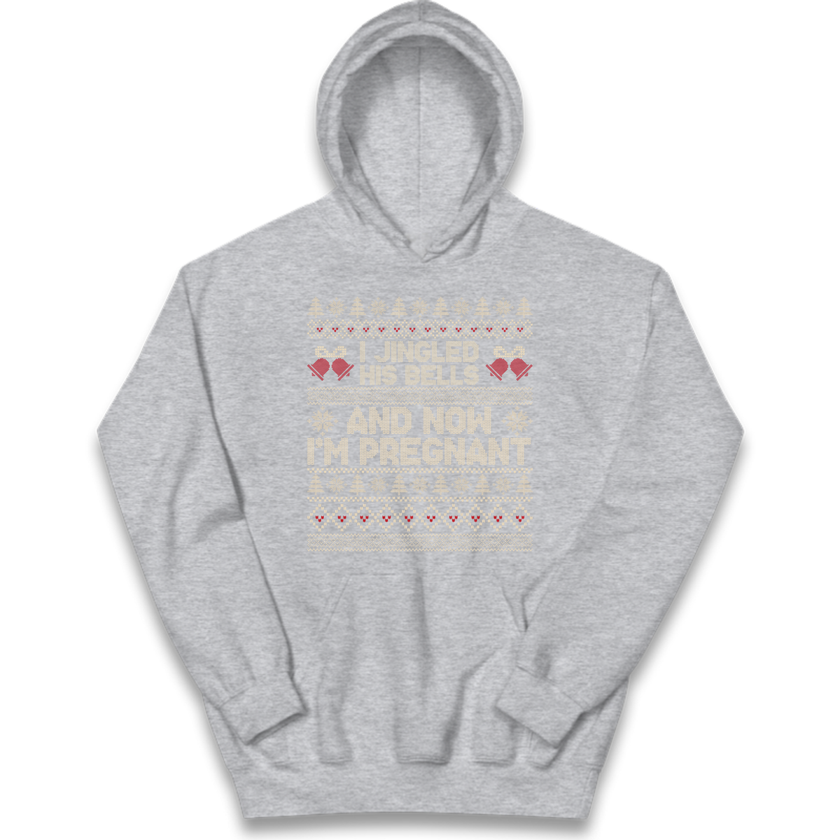Pregnant At Christmas Kids Hoodie