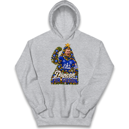 Duncan Ferguson Everton Christmas Kids Hoodie
