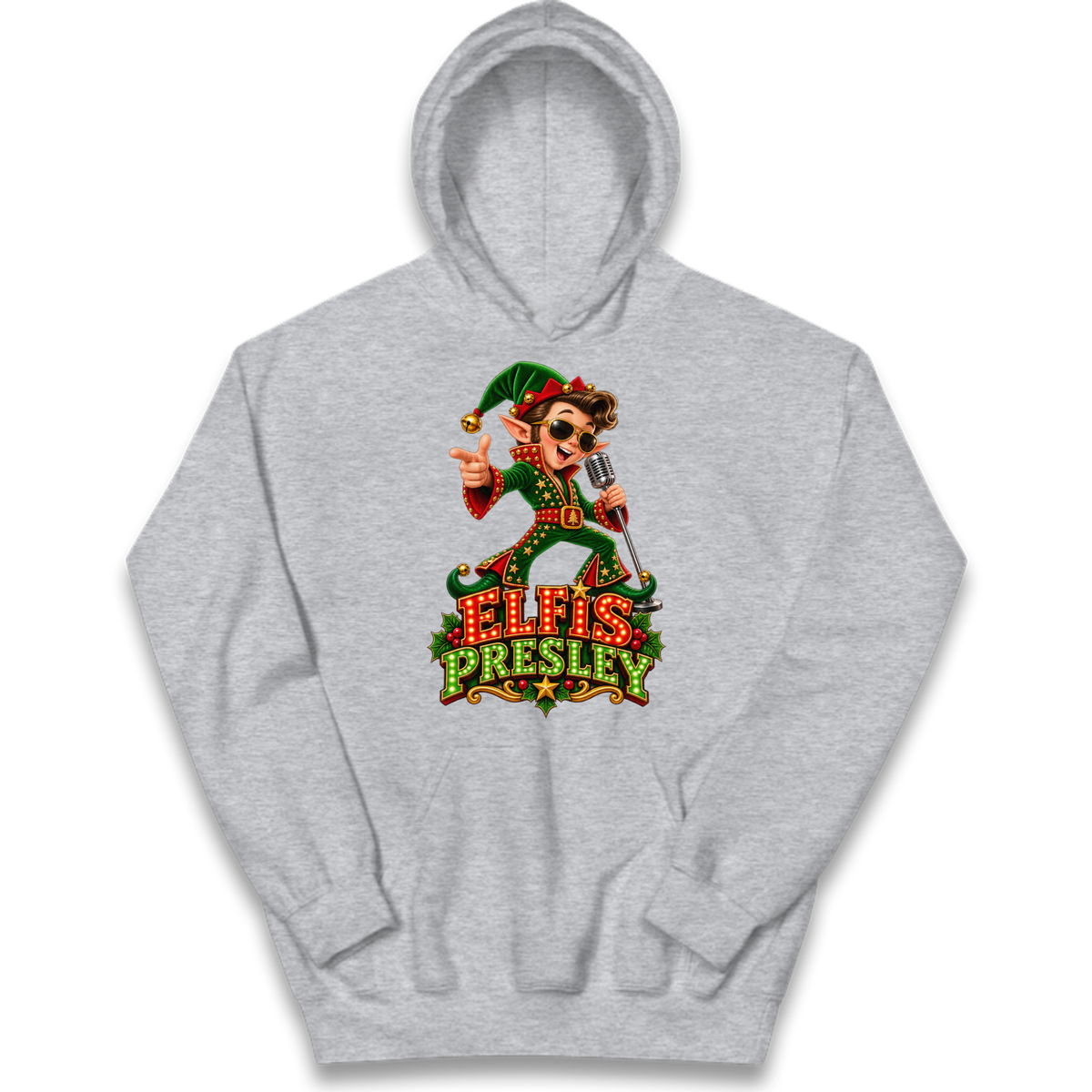Elvis Presley Christmas Kids Hoodie