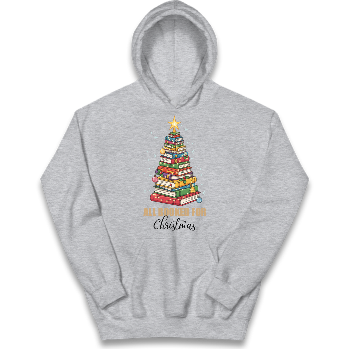 Book Tree Christmas Kids Hoodie