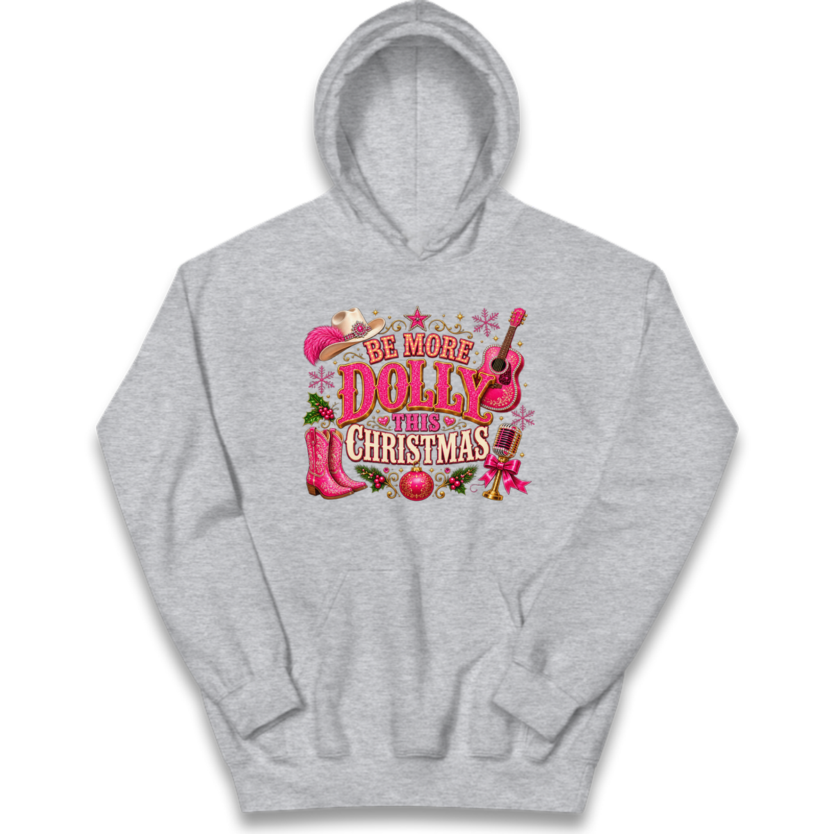 Dolly Parton Christmas Kids Hoodie