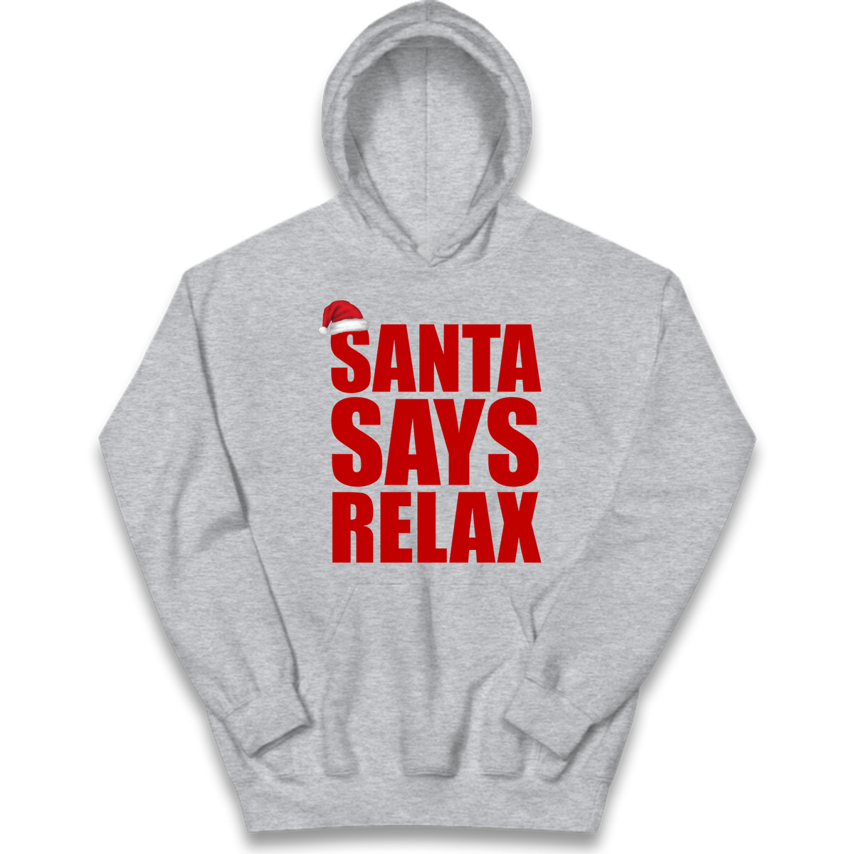 Santa Says Relax Kids Hoodie