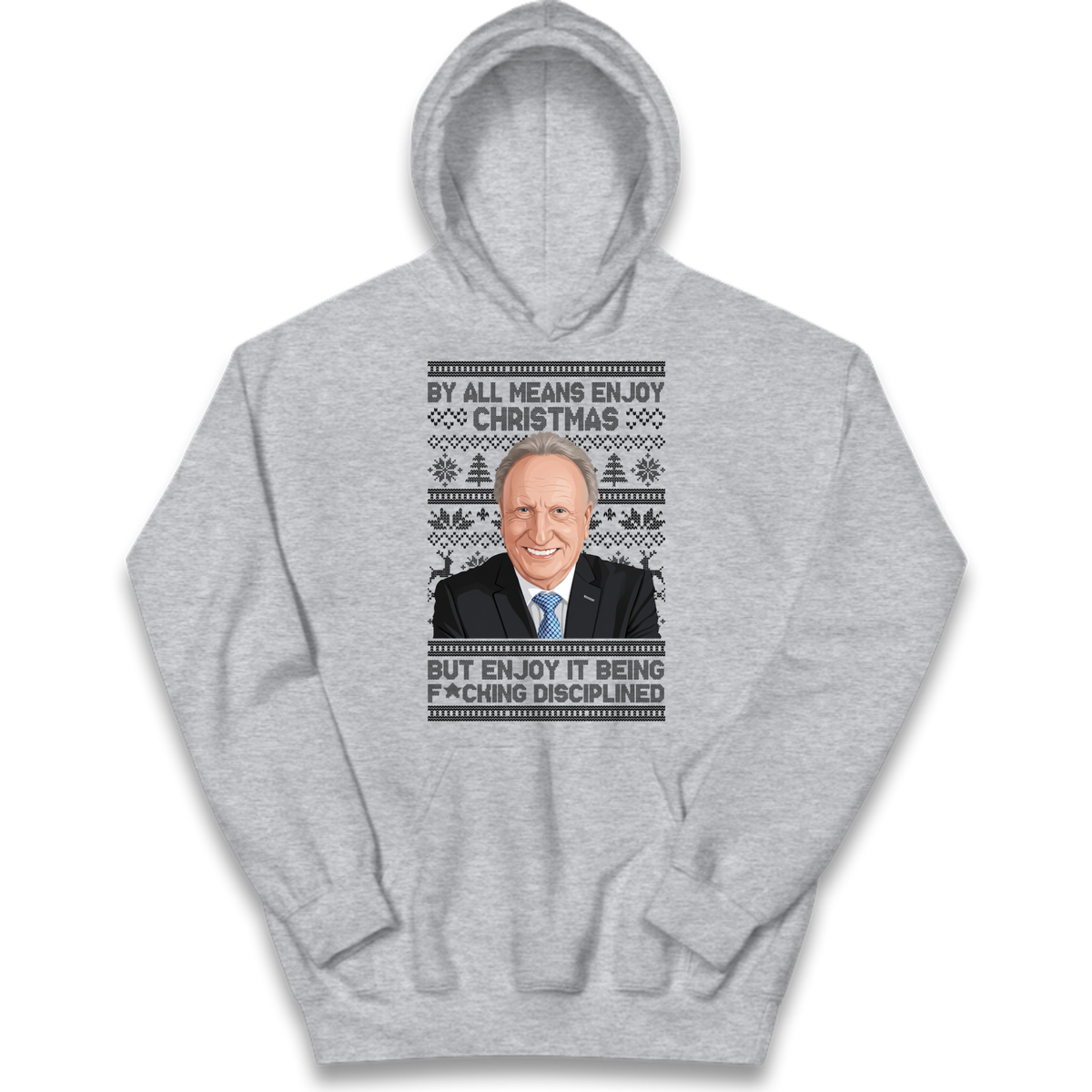 Neil Warnock Christmas Kids Hoodie