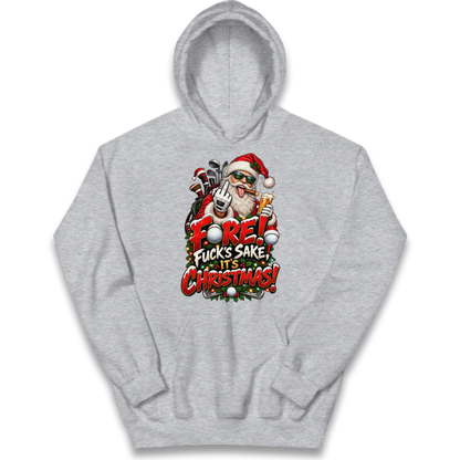 Rude Golf Christmas Kids Hoodie