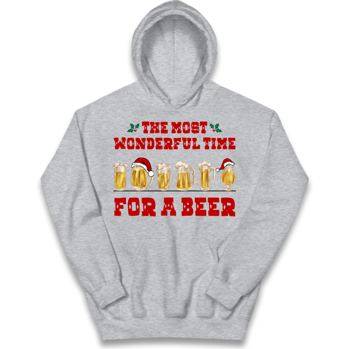 Festive Pint Graphic Kids Hoodie