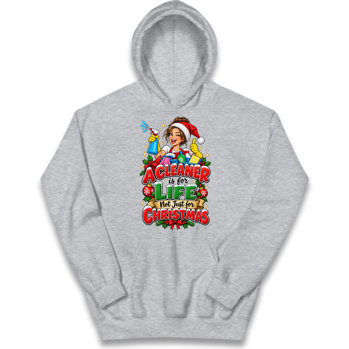 Cleaner Christmas Kids Hoodie