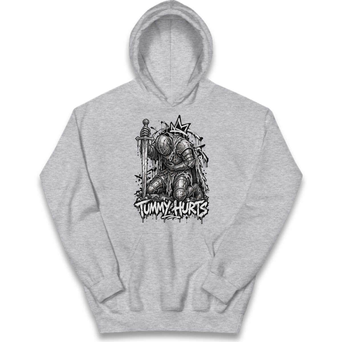 Tummy Hurts Knight Kids Hoodie