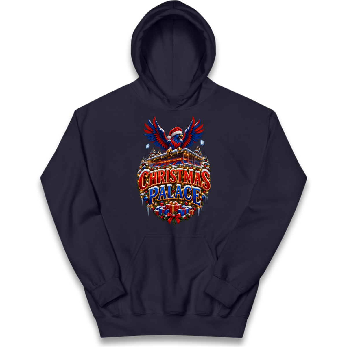 Crystal Palace Football Christmas Kids Hoodie
