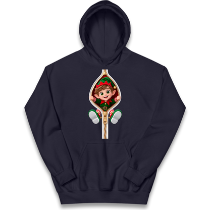 Elf Christmas Jumper Kids Hoodie