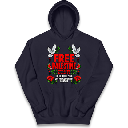 Macklemore and Friends Free Palestine Tour London 2026 Kids Hoodie