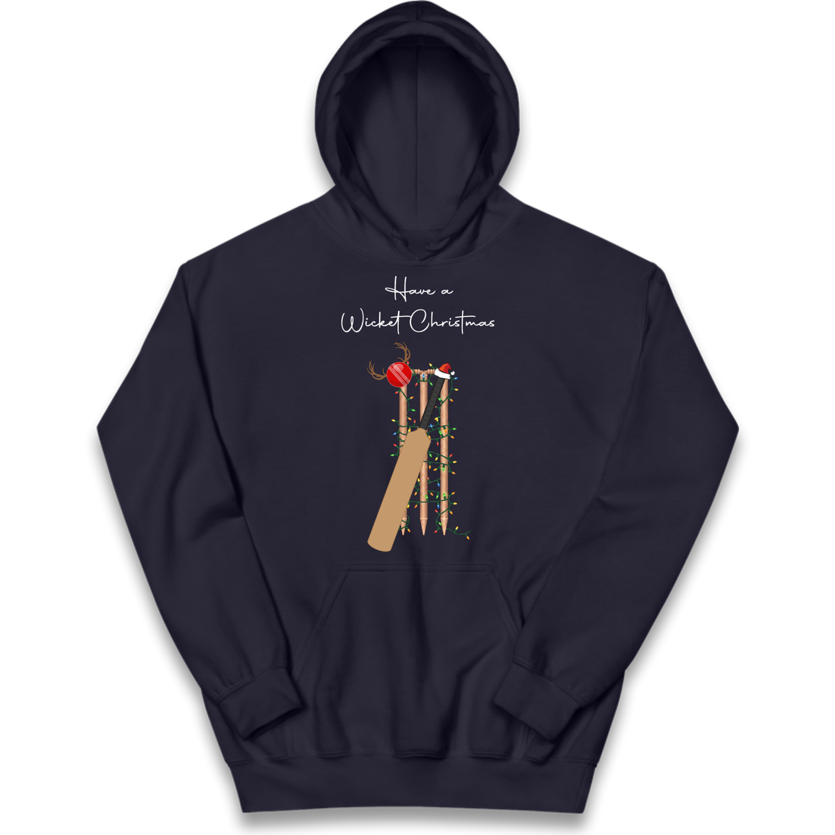 Cricket Bat Graphic Christmas Kids Hoodie
