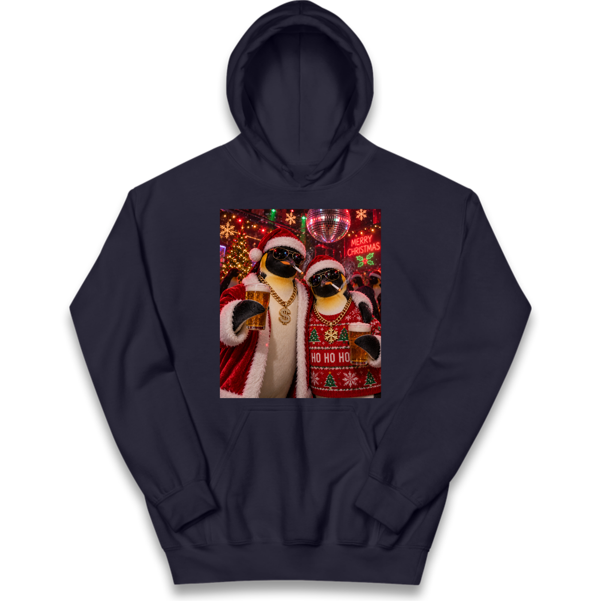 Penguin Christmas Kids Hoodie