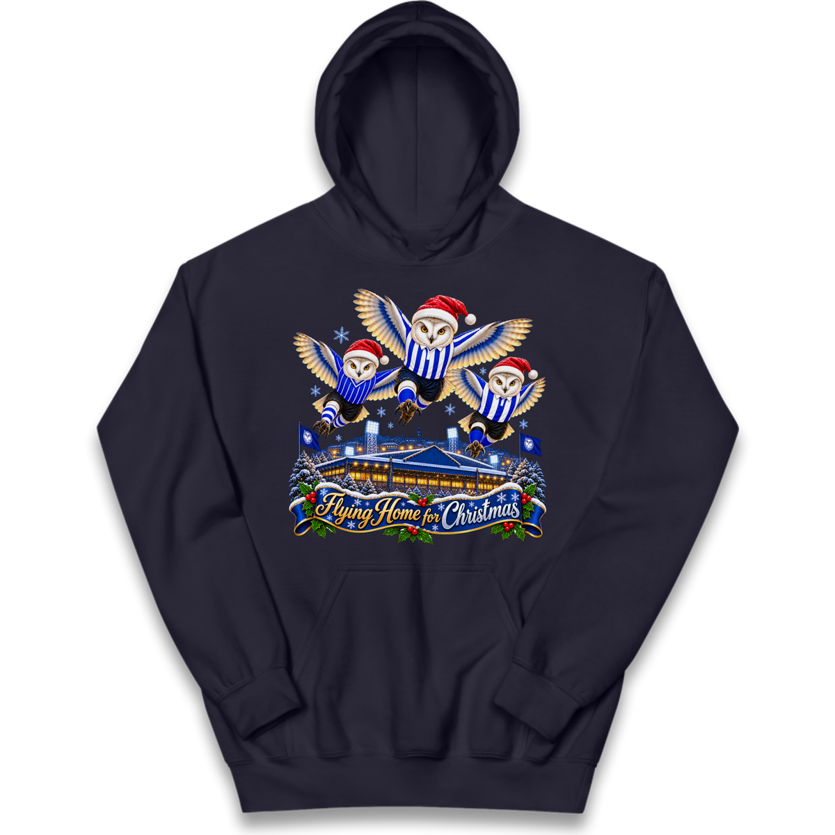 Sheff Wed Christmas Kids Hoodie