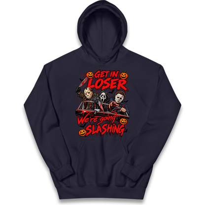 Retro Horror Movie Halloween Slasher Villains Kids Hoodie