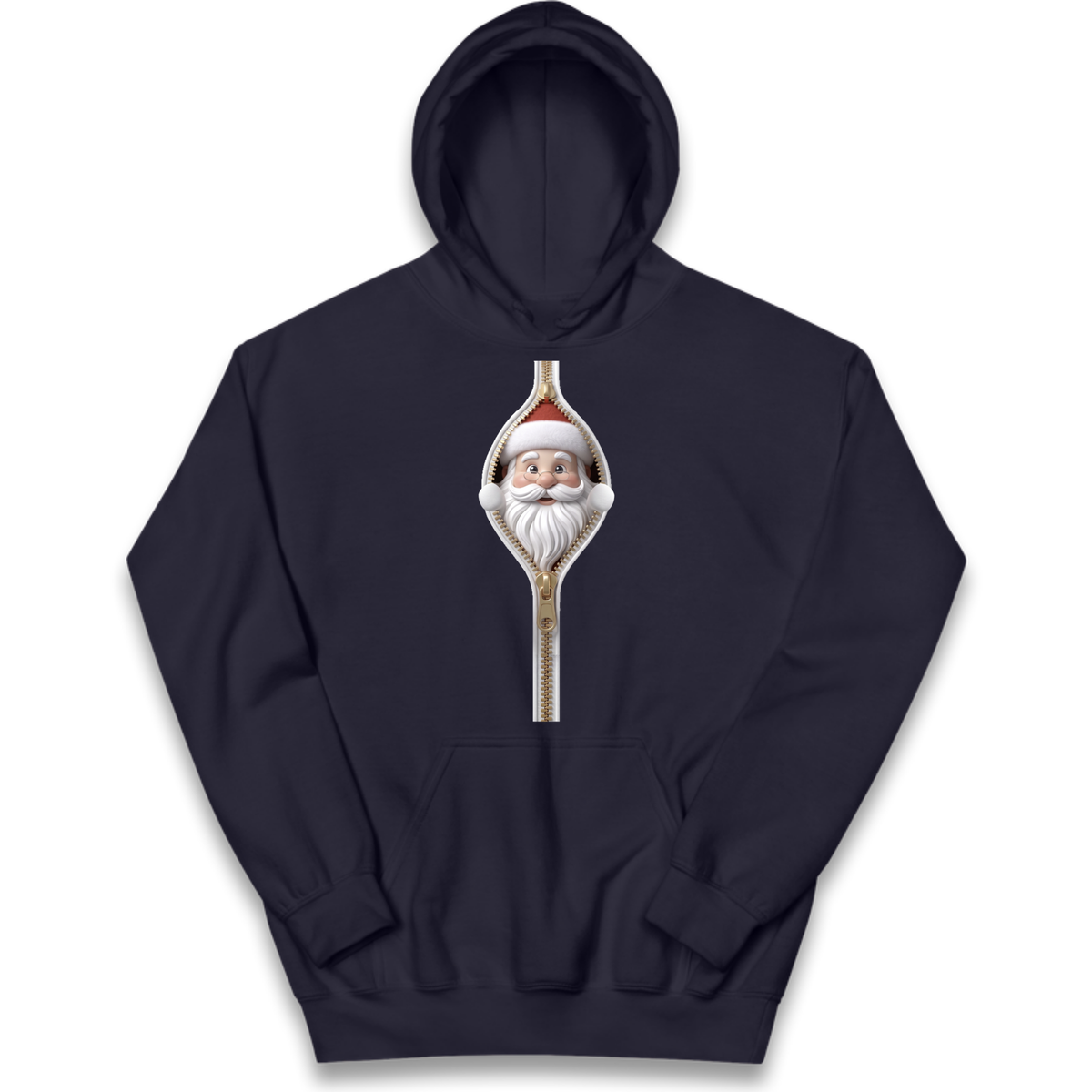 Santa Face Novelty Kids Hoodie