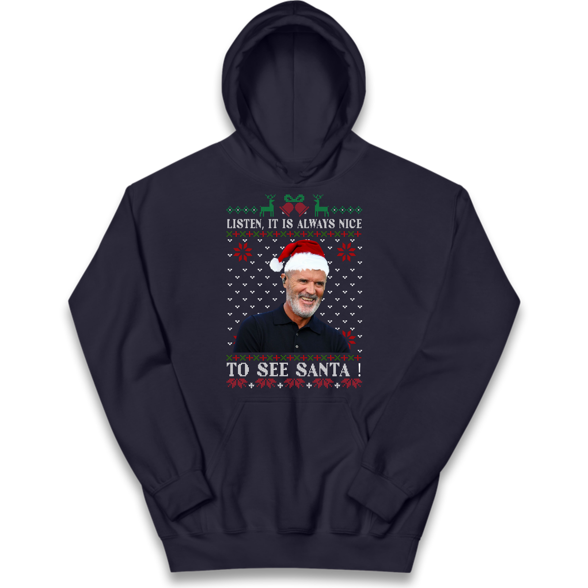 Roy Keane Christmas Kids Hoodie