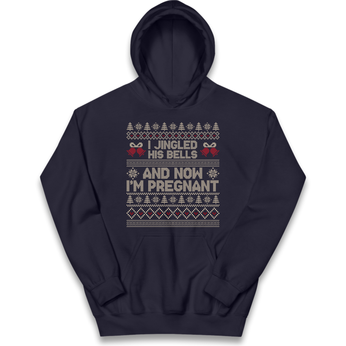 Pregnant At Christmas Kids Hoodie