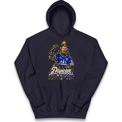 Duncan Ferguson Everton Christmas Kids Hoodie