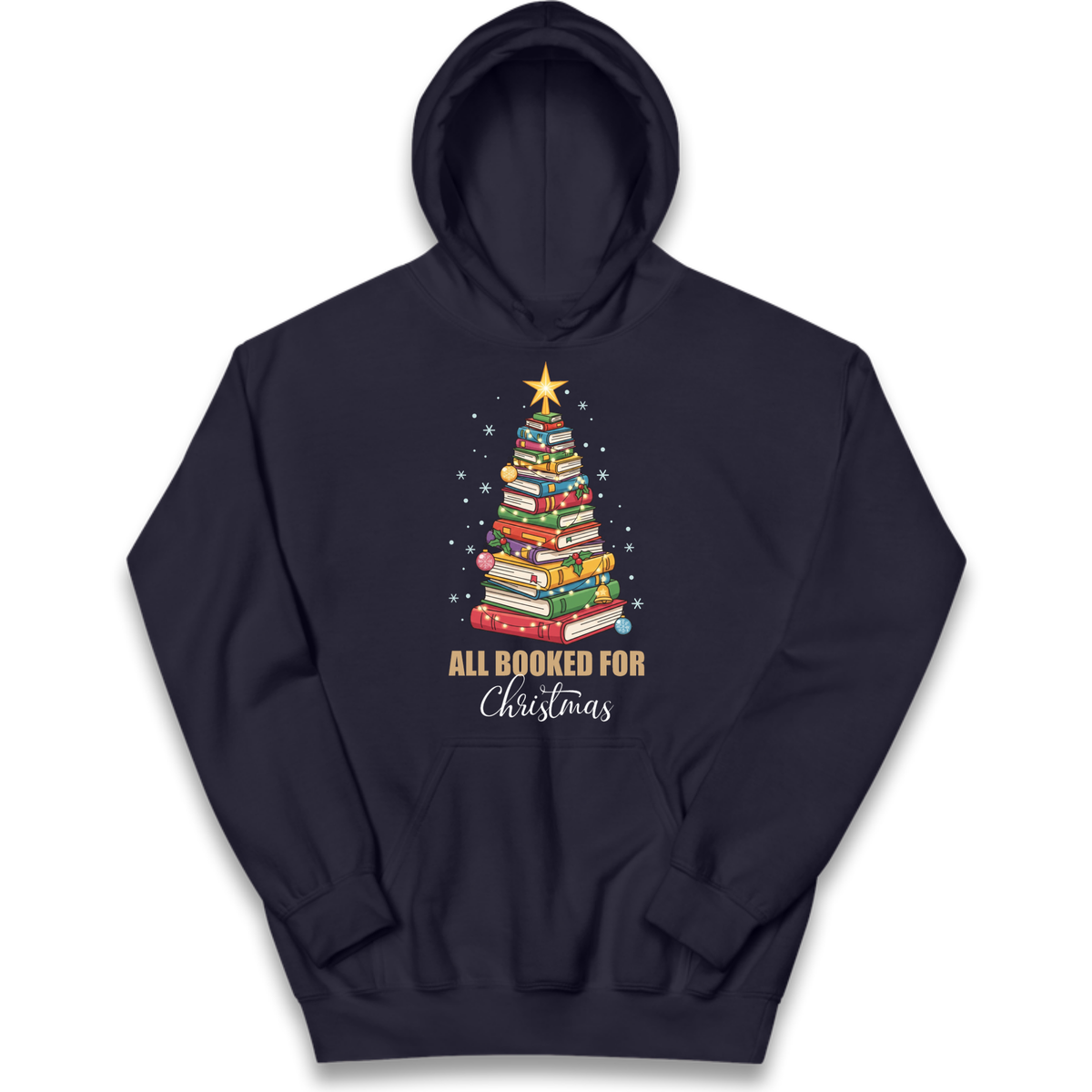 Book Tree Christmas Kids Hoodie