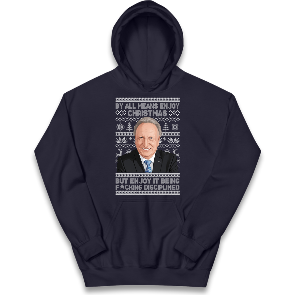Neil Warnock Christmas Kids Hoodie