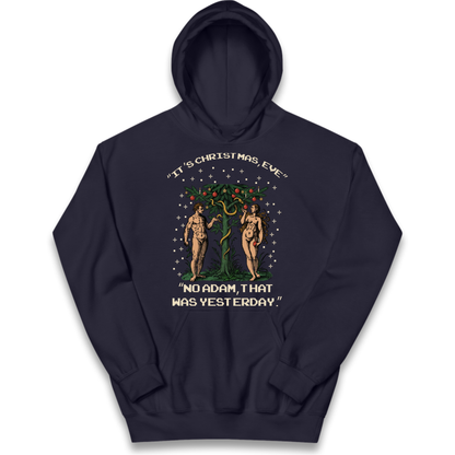 Adam & Eve Christmas Jumper Kids Hoodie